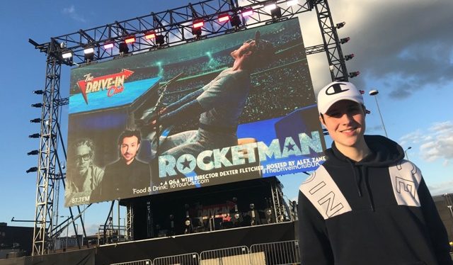 The Drive-In Club with Alex Zane talking to Rocketman Director