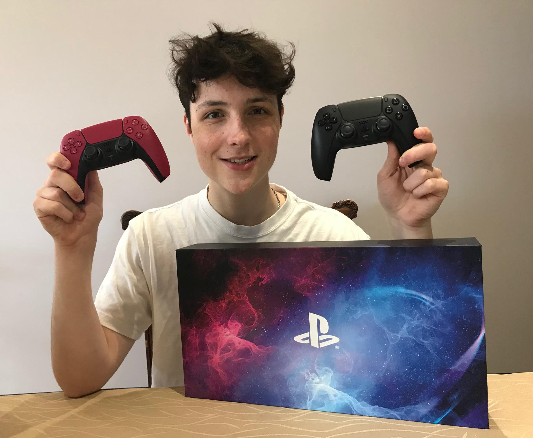 cosmic red ps5 controller