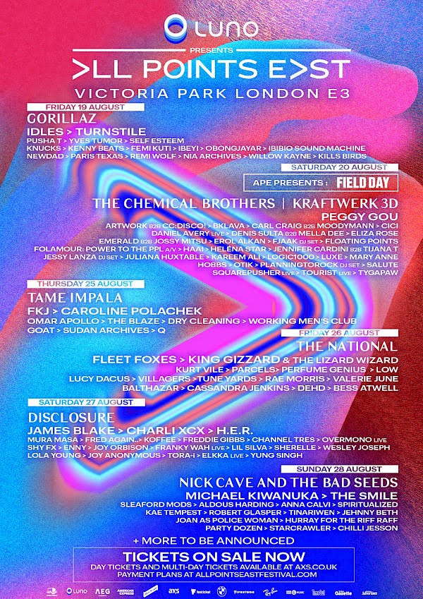 All Points East / Field Day - Victoria Park East London