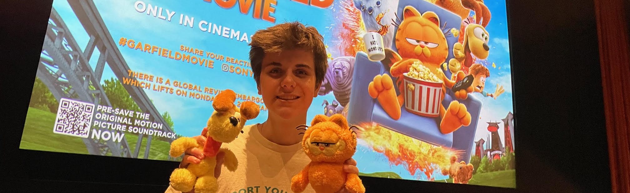 Con at The Garfield Movie London Screening party