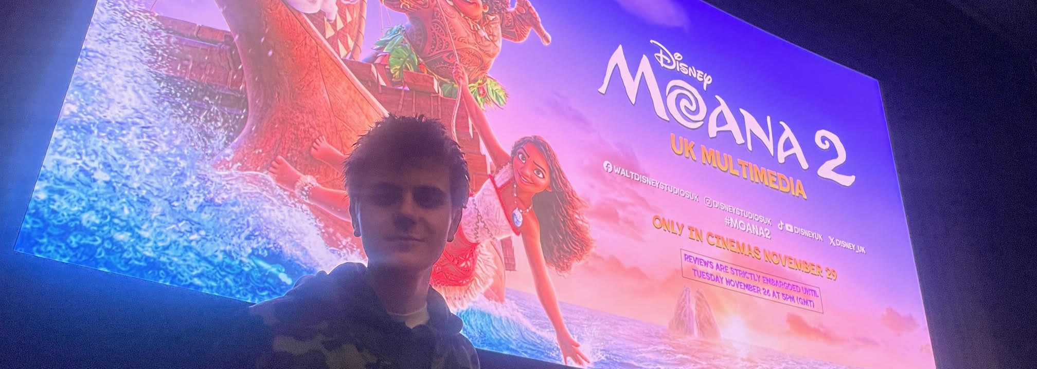 Con at the Moana 2 screening party